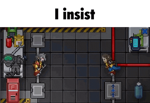 a screenshot of a video game with the words i insist