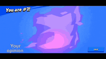 a video game screen that says you are # 1 and your opinion