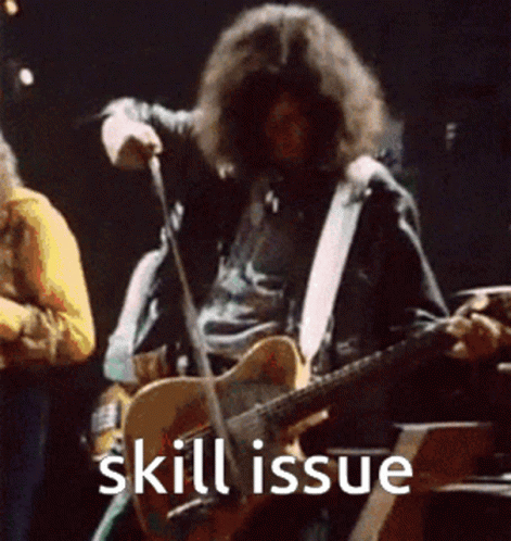 Led Zeppelin Jimmy Page GIF - Led Zeppelin Jimmy Page Skill Issue GIFs
