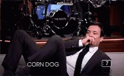 Jimmy Fallon Corn Dog GIF - Jimmy Fallon Corn Dog GIFs