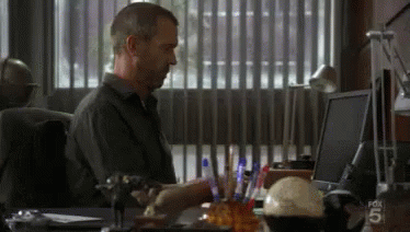 When There'S Five Minutes Left At Work GIF - House Md Dr House Hugh Laurie GIFs
