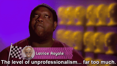 a man is holding a checkered flag and says " the level of unprofessionalism far too much "
