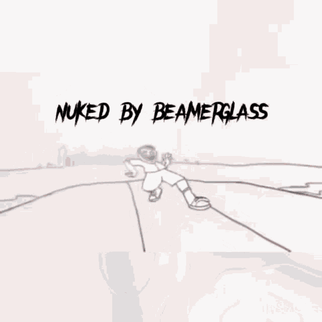 a black and white drawing of a man sitting on a sidewalk with the words " ted dj deneru " written on it
