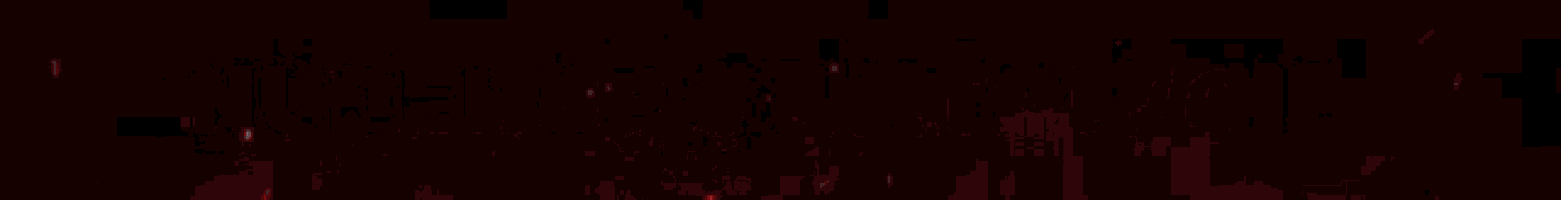 a red light is shining on a black background