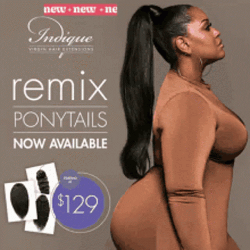 Remix Ponytail Ponytail Hair Extensions GIF - Remix Ponytail Ponytail Hair Extensions Ponytail Weave GIFs