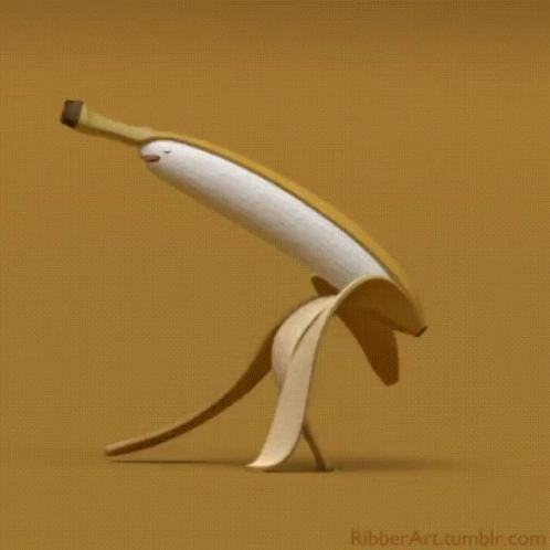 Banana Walking GIF - Banana Walking Animal GIFs