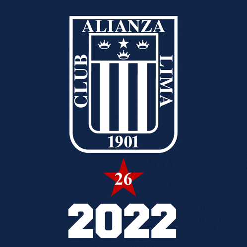 a logo for alianza lima with a red star and the year 2022