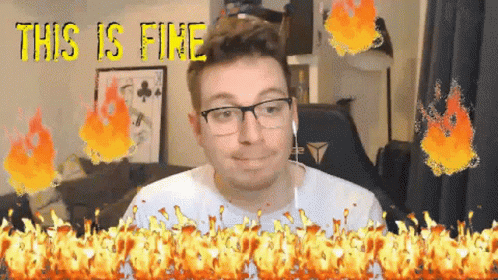 Pain Hell GIF - Pain Hell This Is Fine GIFs