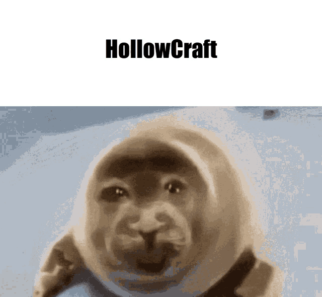 a picture of a seal with the word hollowcraft on the bottom