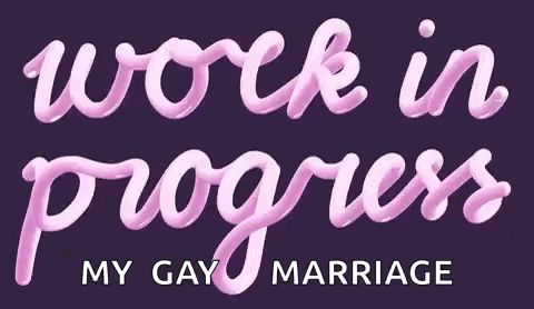 a sign that says work in progress on it