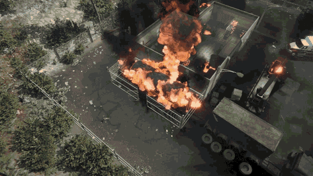 Explosion Fire Commander GIF - Explosion Fire Commander Fc GIFs