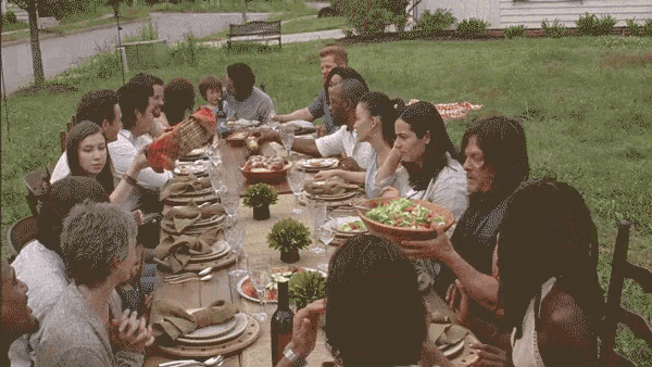 Family Dinner GIF - The Walking Dead Walking Dead The Walking Dead Series GIFs