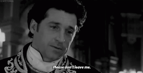 Enchanted Please Dont Leave Me GIF - Enchanted Please Dont Leave Me Patrick Dempsey GIFs