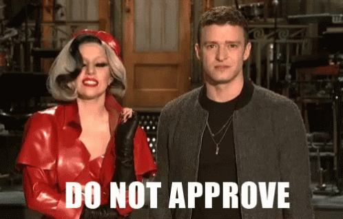 Justin Timberlake Do Not Approve GIF