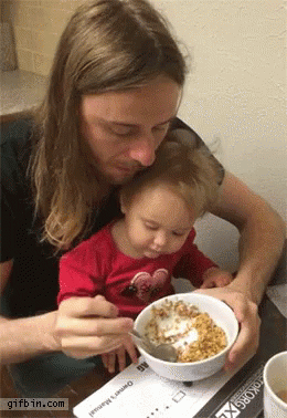 Cute Baby Cereal GIF - Cute Baby Cereal Let Me Eat GIFs