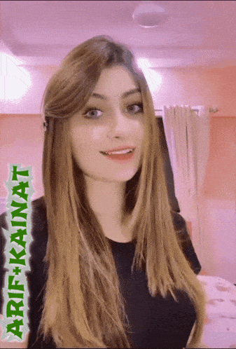 a picture of a woman with the name arin-kainat on the bottom