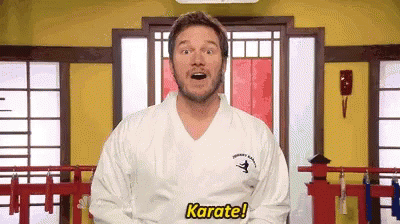 Karate Chris Pratt GIF - Karate Chris Pratt GIFs