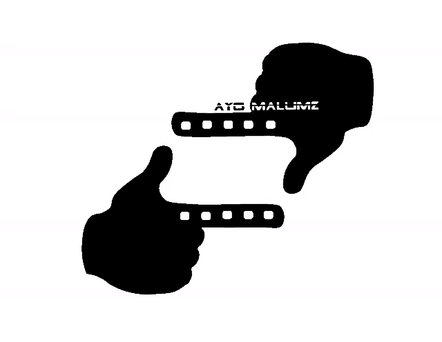 a silhouette of two hands with ayo malumz written in white