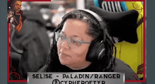 a woman wearing headphones with the name selise on the top