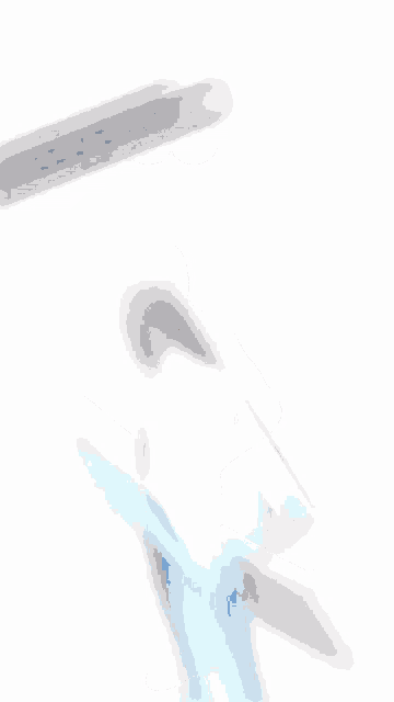 a blurred image of a stack of envelopes with a blue envelope in the middle