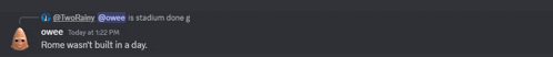 a screenshot of a discord conversation between owee and a ghost