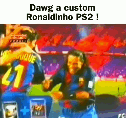 Ronaldinho Playstation 2 GIF