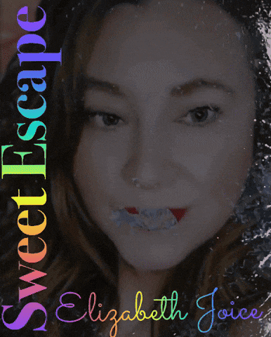 a picture of a woman with the words sweet escape elizabeth joice on the bottom