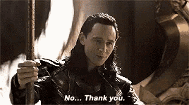 No Thank You GIF - No Thank You Loki GIFs