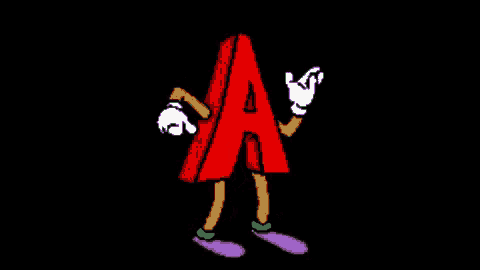 a cartoon drawing of the word autism with arms and legs