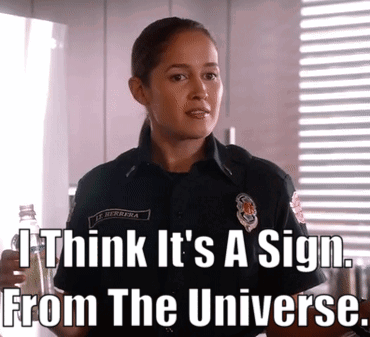 Station 19 Andy Herrera GIF - Station 19 Andy Herrera I Think Its A Sign From The Universe GIFs