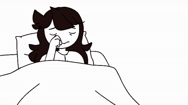 a black and white drawing of a girl sleeping in a bed with her eyes closed .