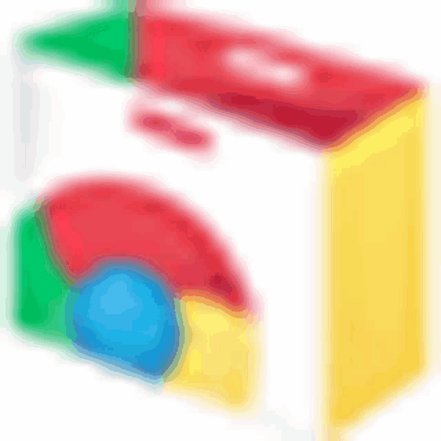 a blurred image of a box with the google chrome logo on it .