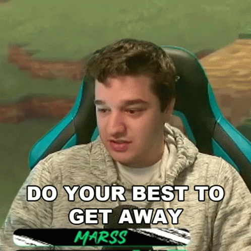 Do Your Best To Get Away Marss GIF - Do Your Best To Get Away Marss Panda Global GIFs
