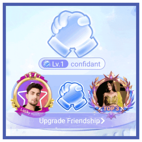 an advertisement for a game that says upgrade friendship on it