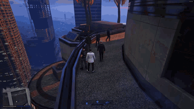 a screenshot of a video game shows a sunset