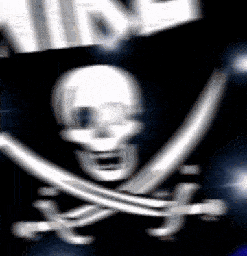 a blurry picture of a skull and crossed swords with the word time in the background