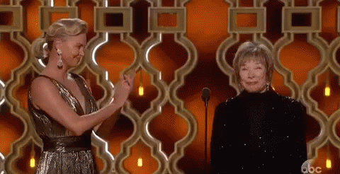 Applause GIF - Shirley Mc Claine Charlize Theron Clap GIFs