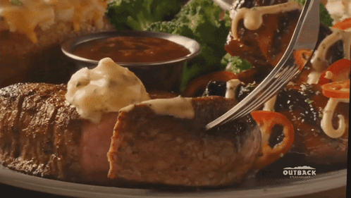 Outback Steakhouse Food GIF - Outback Steakhouse Food Steak GIFs