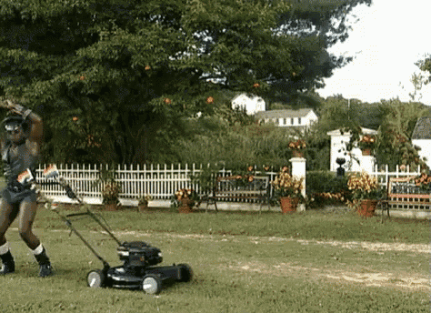 Gay Landscaper GIF - Dave Chappelle Lawn Mower Dance GIFs