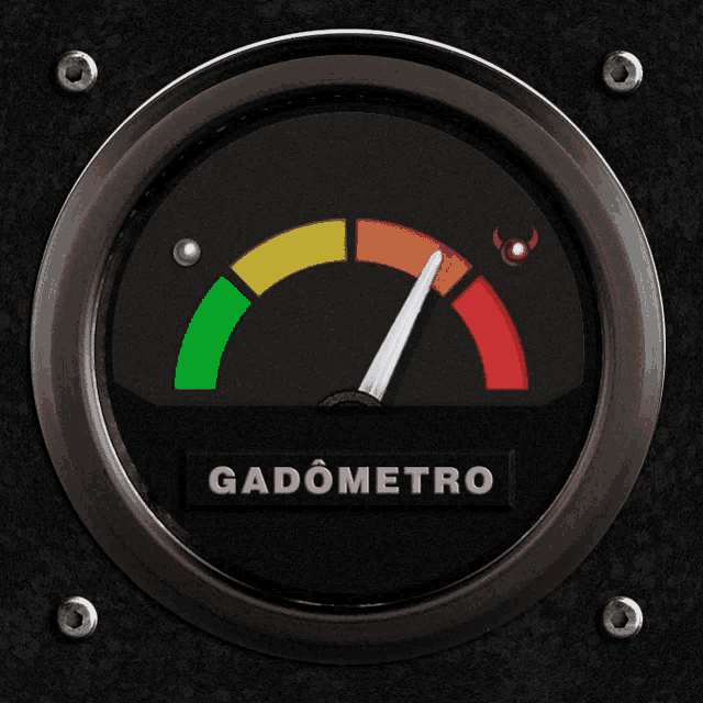 a gauge that says gadometro at the bottom