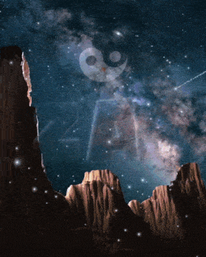 a painting of a galaxy with the number 24 in the middle