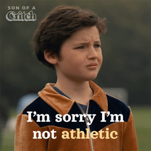 Im Sorry Im Not Athletic Mark GIF - Im Sorry Im Not Athletic Mark Son Of A Critch GIFs