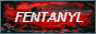 the word fentanyl is on a red background .