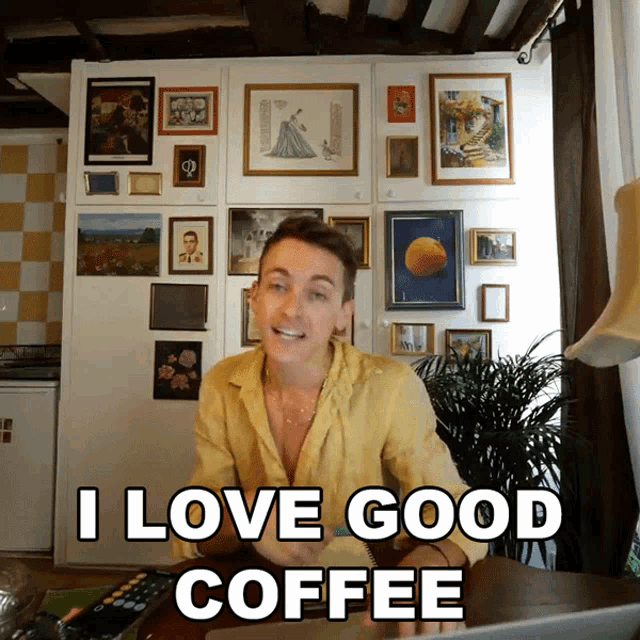 I Love Good Coffee Damon Dominique GIF - I Love Good Coffee Damon Dominique I Prefer Good Coffee GIFs