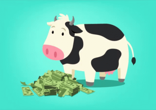Cow Money GIF - Cow Money Cash GIFs