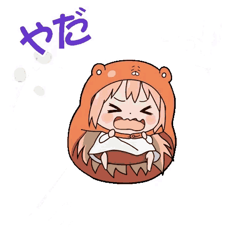a cartoon drawing of a girl screaming with chinese writing surrounding it
