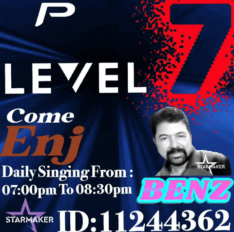 a poster that says level 7 come enj