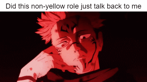 a picture of a man with red hair and the caption " did this non-yellow role just talk back to me "