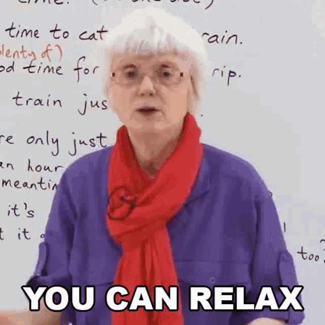 You Can Relax Gill GIF - You Can Relax Gill Learn English With Gill GIFs