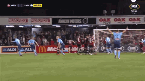a fox sports broadcast of a soccer game